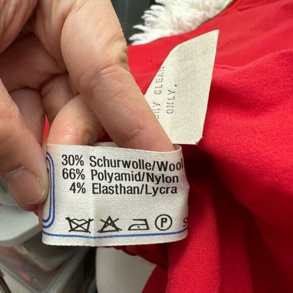 Kaelin Vintage Red Ski Suit 2 Piece Jacket & Jumpsuit Coveralls Womens Sz Large - Picture 7 of 9